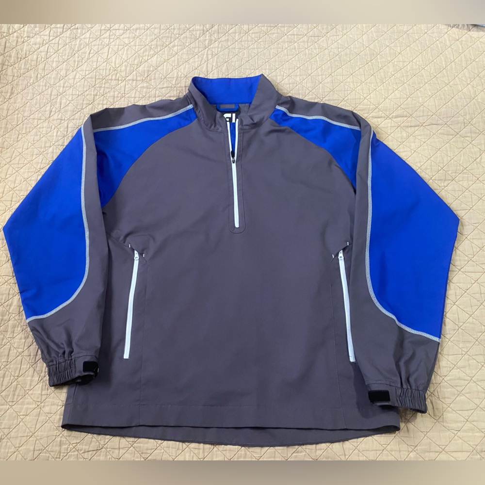 FootJoy Men's Gray and Blue Windbreaker